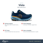 Men's Topo Vista Navy-Orange features