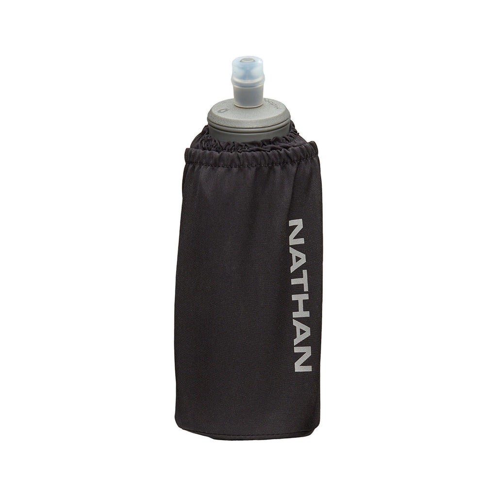 Nathan Pinnacle 18oz Insulated Soft Flask Black-Reflective Silver