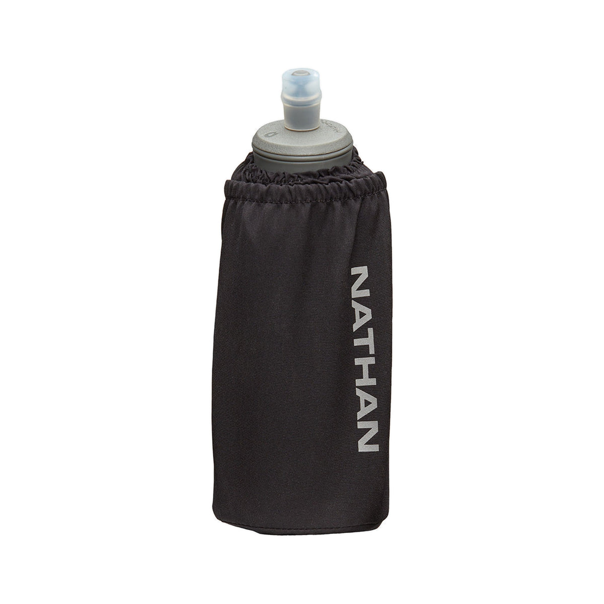 Nathan Pinnacle 18oz Insulated Soft Flask Black-Reflective Silver