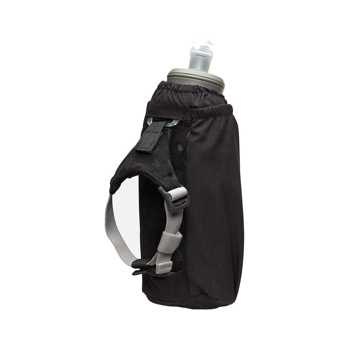 Nathan Pinnacle 18oz Insulated Soft Flask Black-Reflective Silver