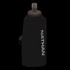 Nathan Pinnacle 18oz Insulated Soft Flask Black-Reflective Silver