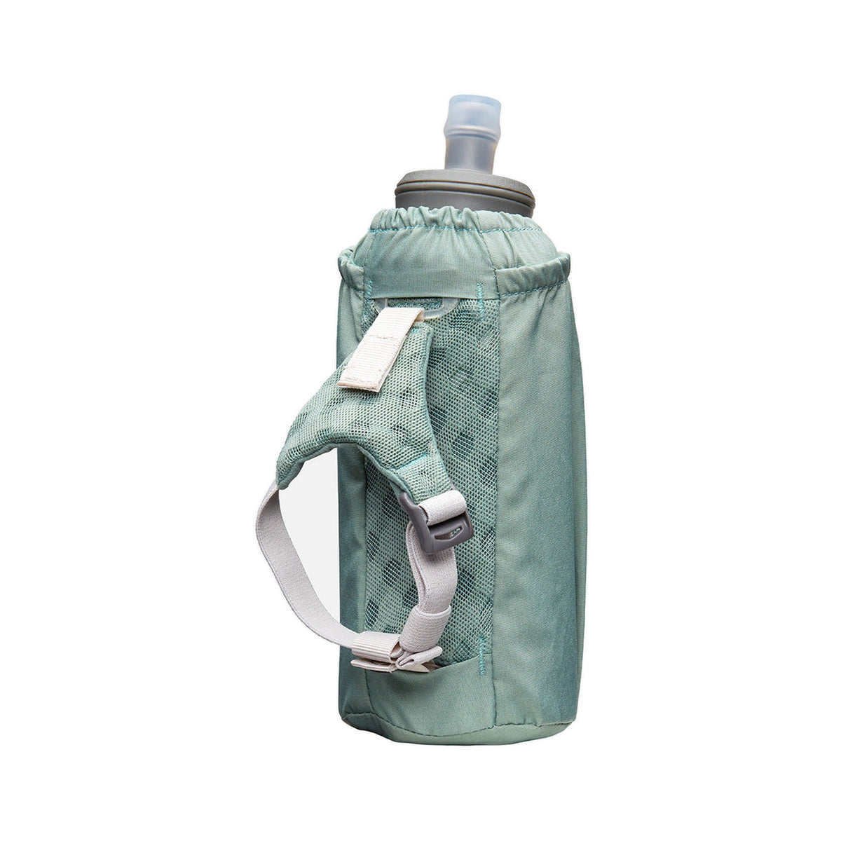 Nathan Pinnacle 18oz Insulated Soft Flask Sage Green-Reflective Silver
