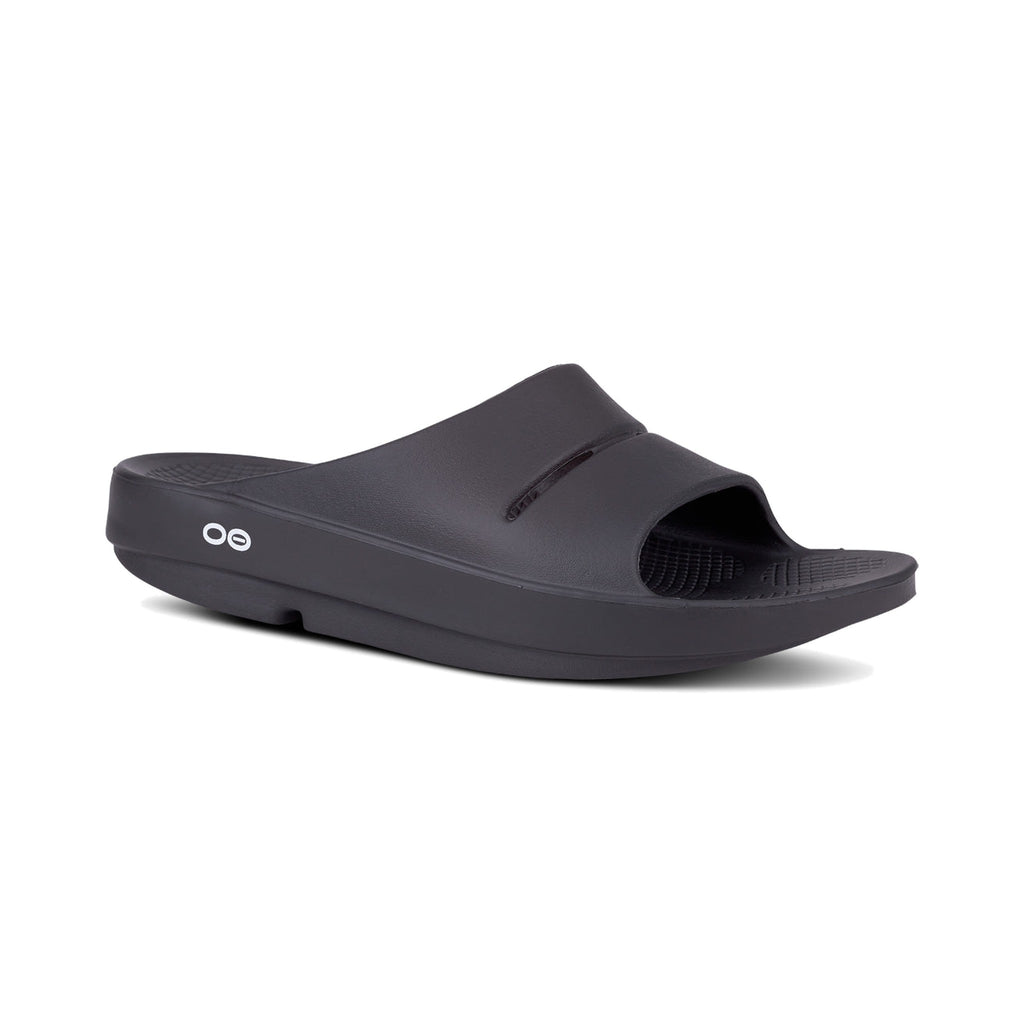 OOFOS OOahh Slide Black running shoe