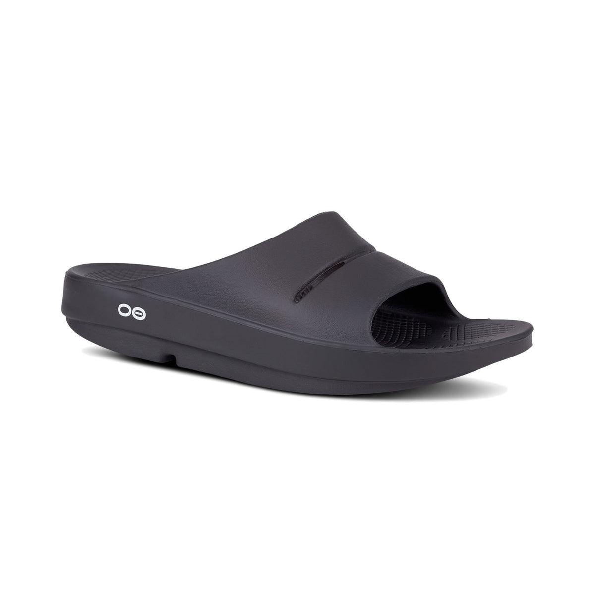 OOFOS OOahh Slide Black running shoe