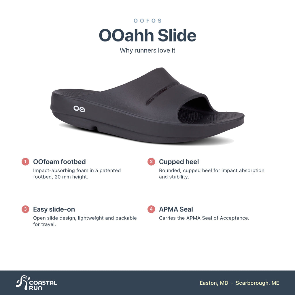 OOFOS OOahh Slide Black features