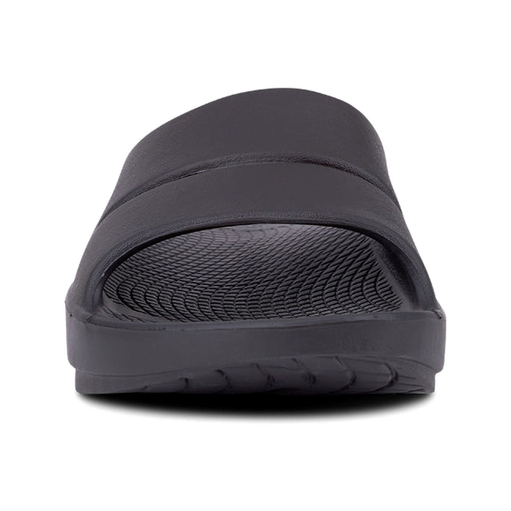 OOFOS OOahh Slide Black recovery shoe