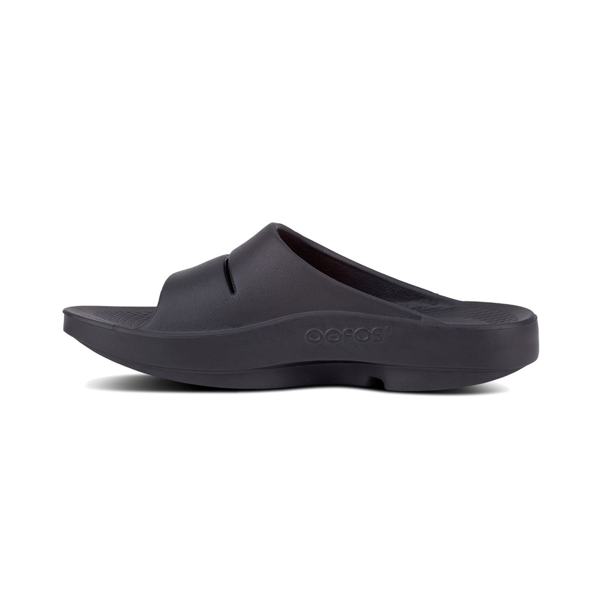 OOFOS OOahh Slide Black recovery shoe