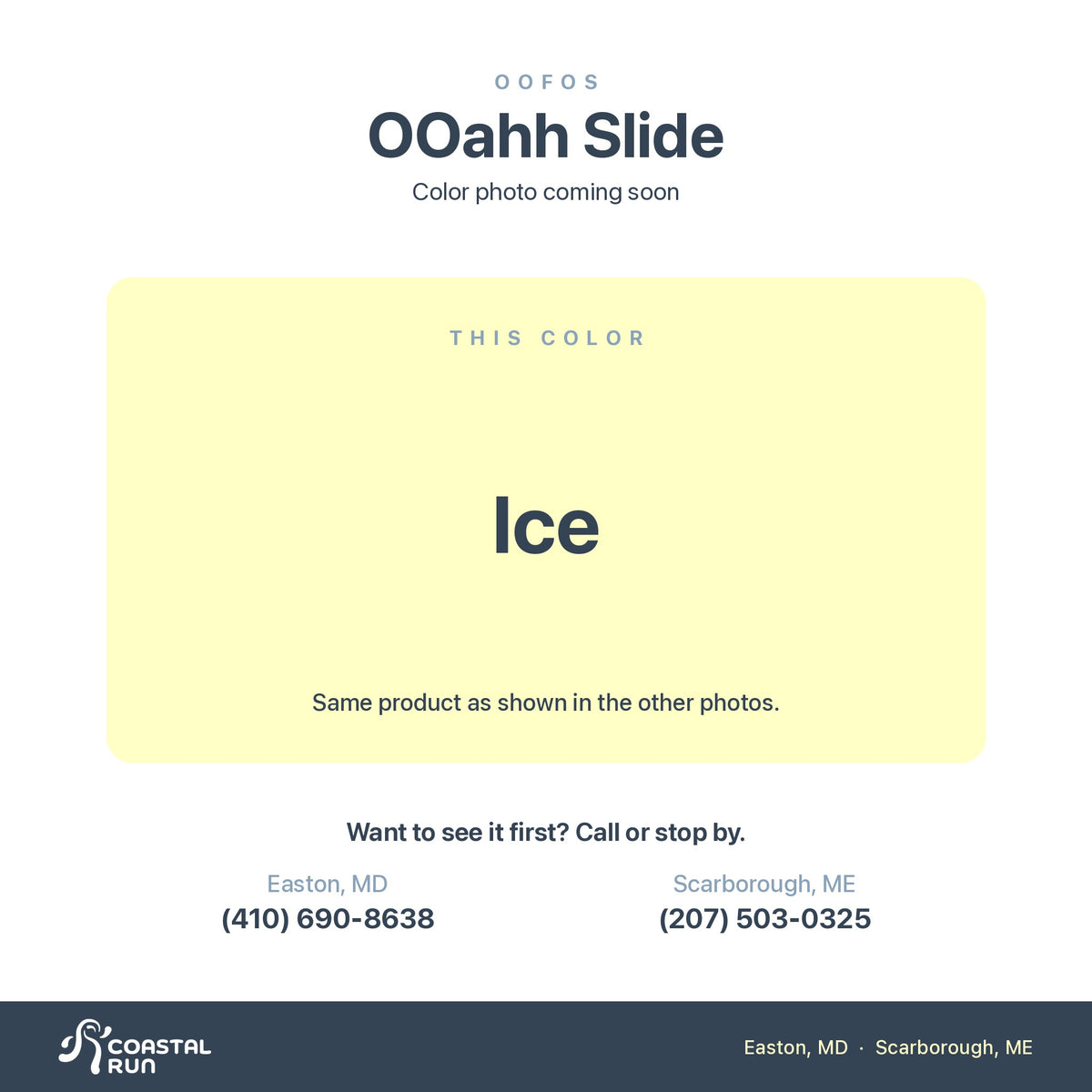 OOfos OOahh Slide, Ice color