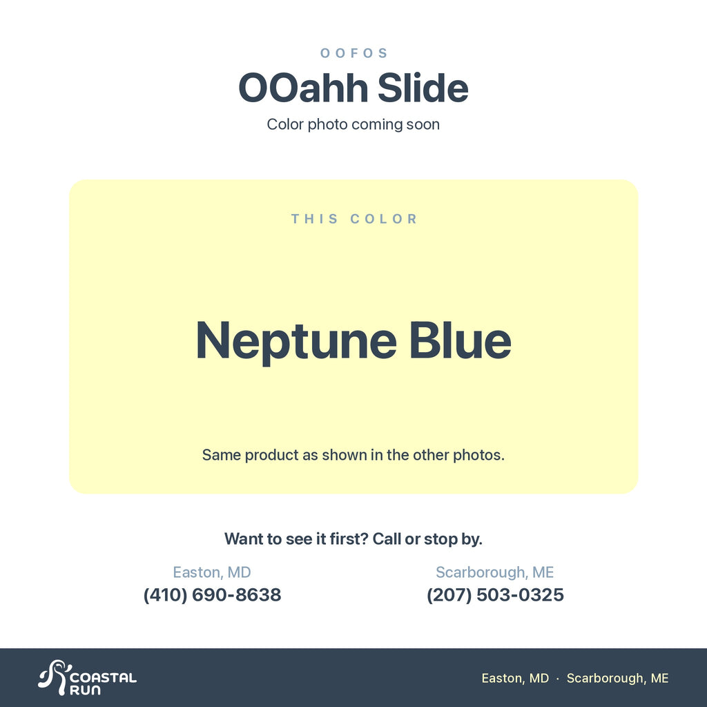 OOfos OOahh Slide, Neptune Blue color