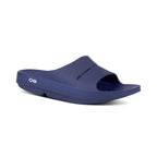 OOFOS OOahh Slide Navy recovery shoe