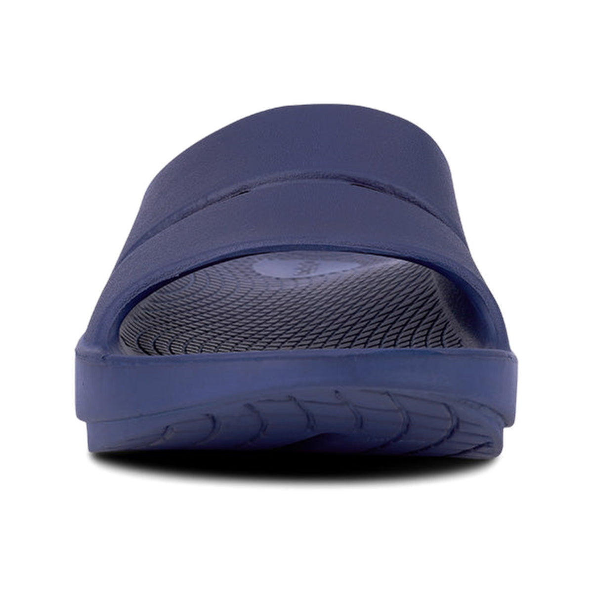 OOFOS OOahh Slide Navy recovery shoe