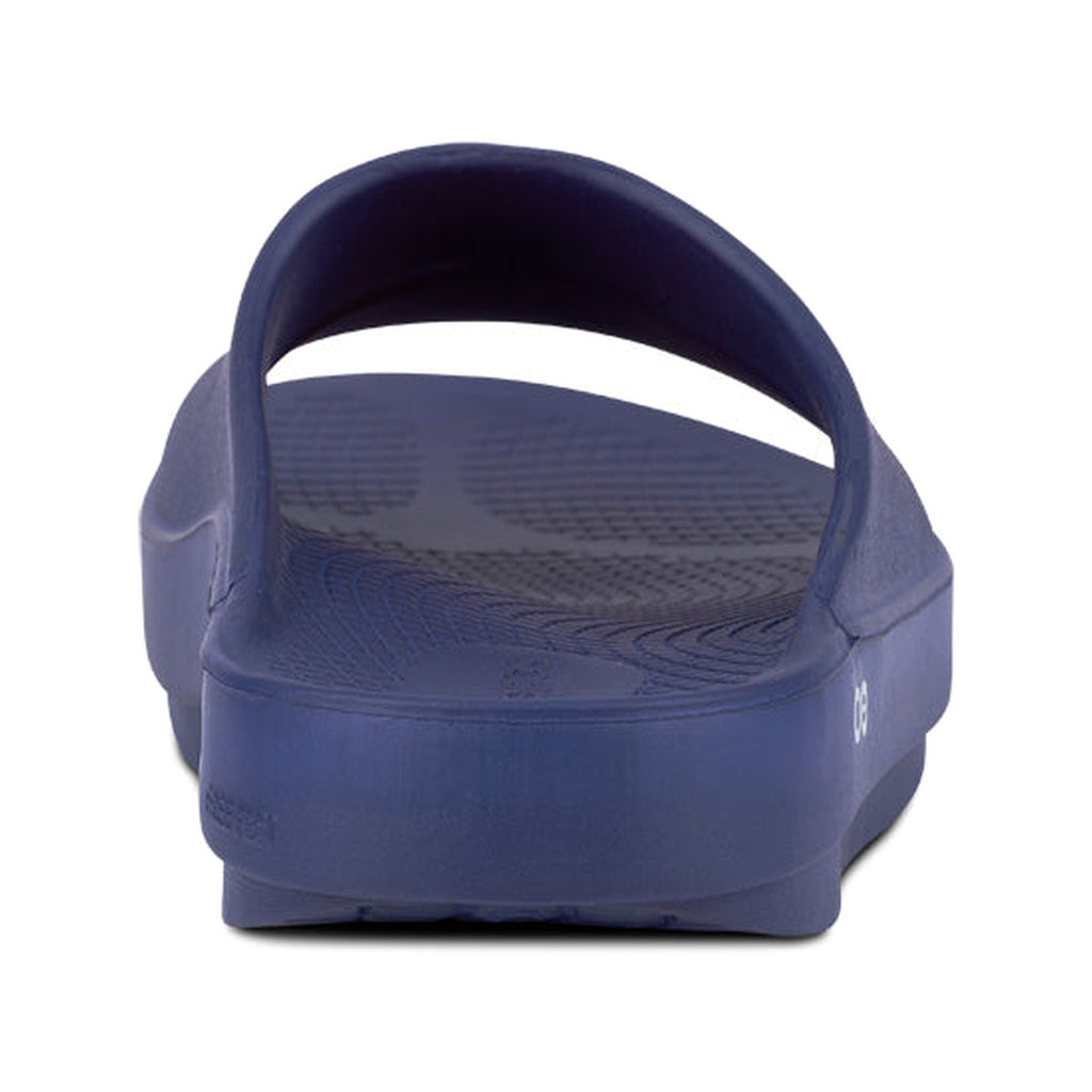 OOFOS OOahh Slide Navy recovery shoe