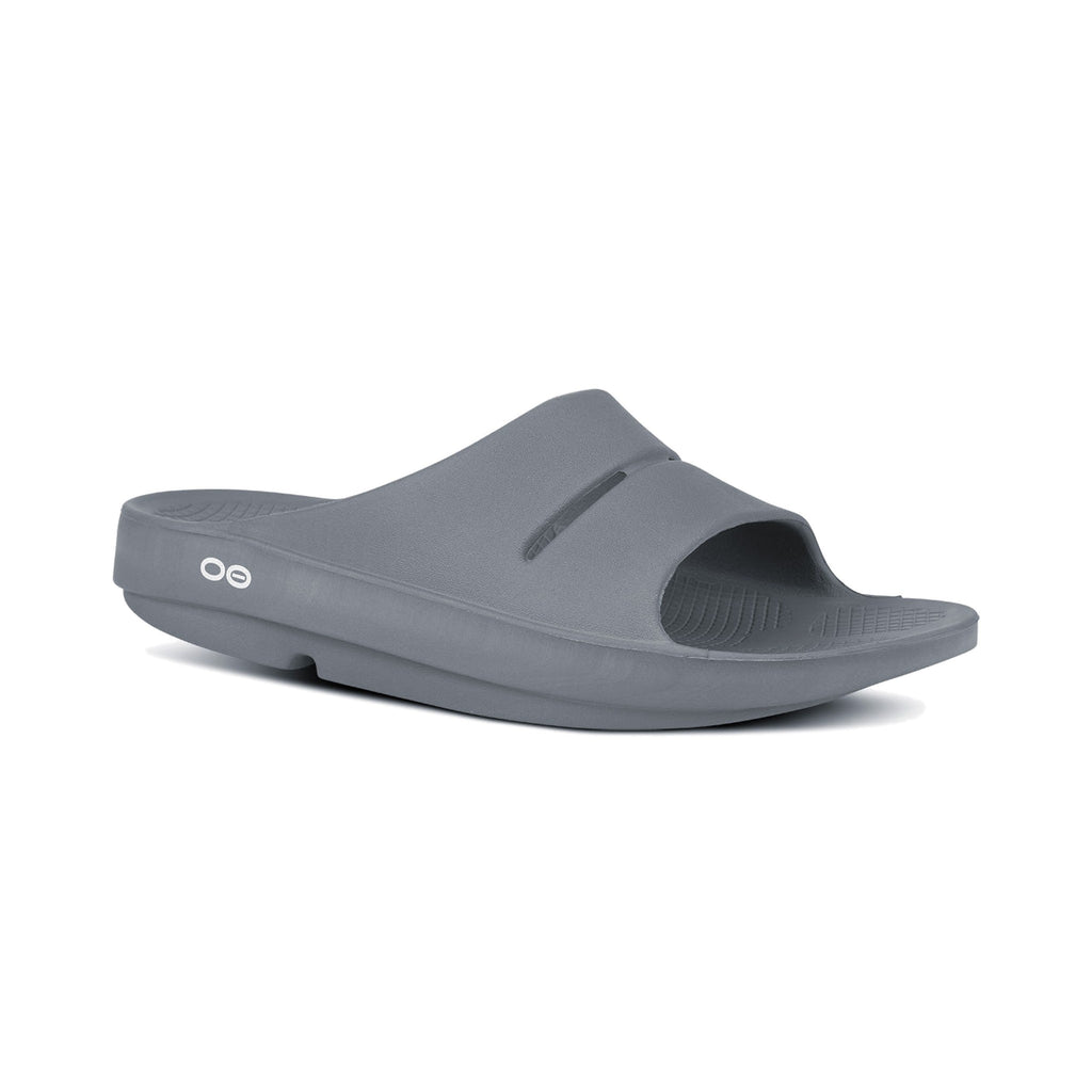 OOFOS OOahh Slide Slate recovery shoe