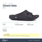OOFOS OOahh Slide Black specs