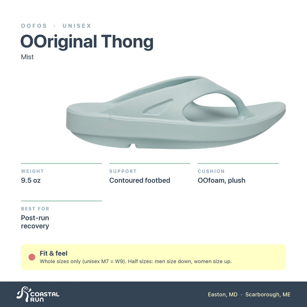 OOFOS OOriginal Thong Mist specs