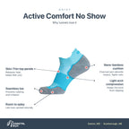 OS1st Active Comfort Perform Socks (No Show) features