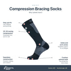 OS1st Compress Bracing Socks (Full Length) features