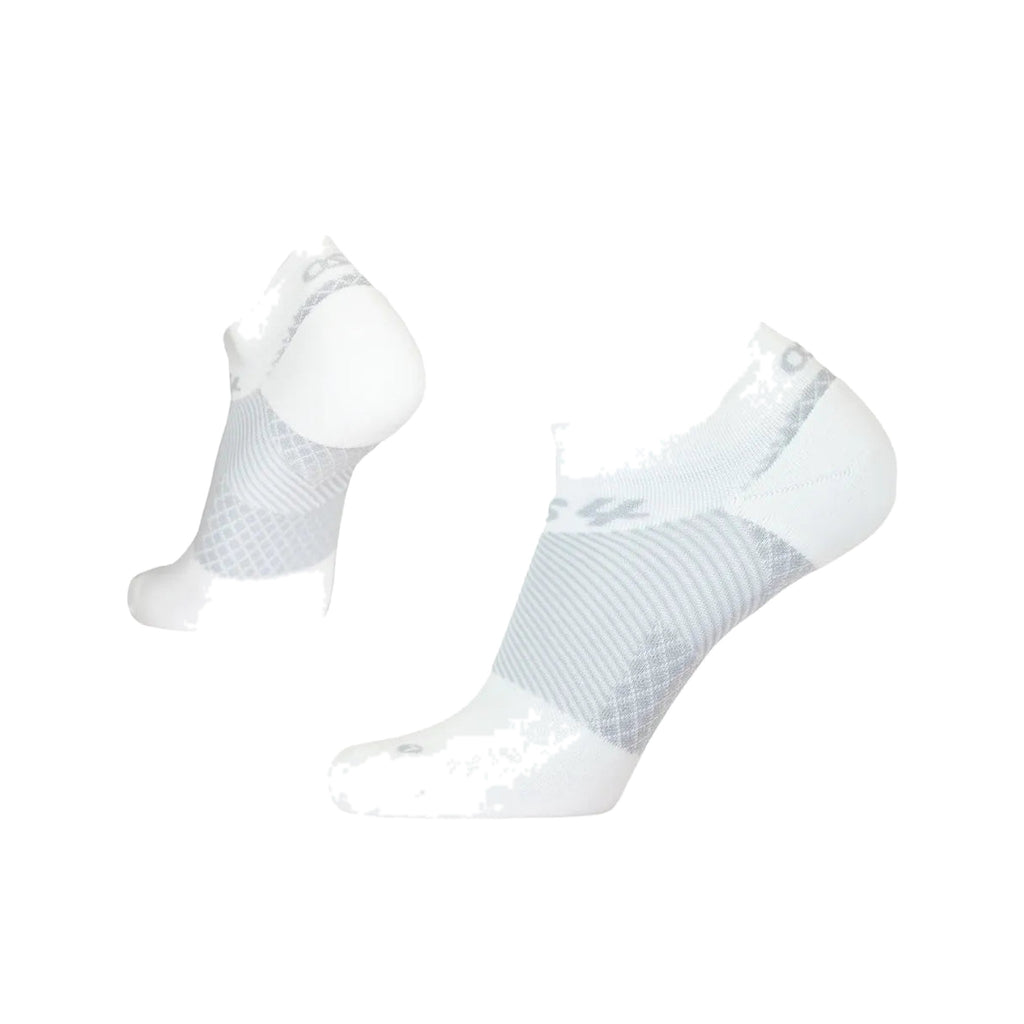 OS1st Plantar Fasciitis No Show Socks White