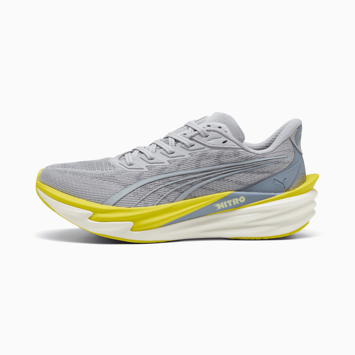 Men's - Puma Deviate Nitro 4 - Vibrant Silver/Lux Lime