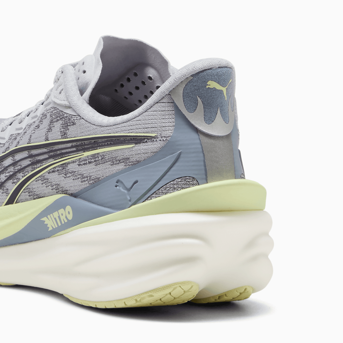 Women's - Puma Deviate Nitro 4 - Vibrant Silver/Apple Spritz
