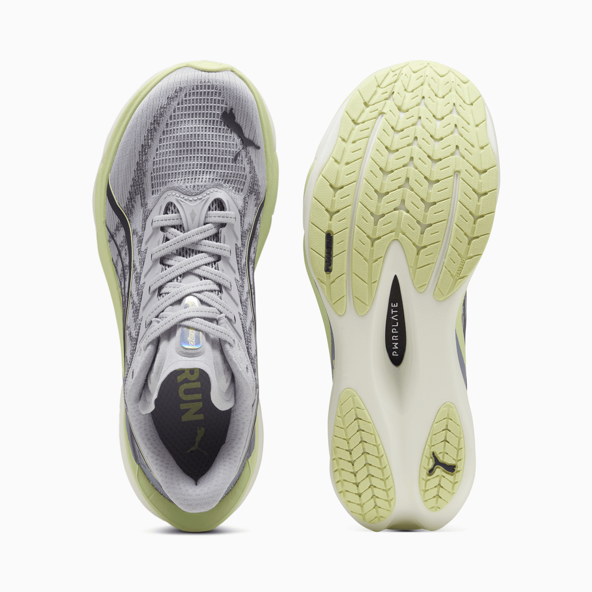 Women's - Puma Deviate Nitro 4 - Vibrant Silver/Apple Spritz