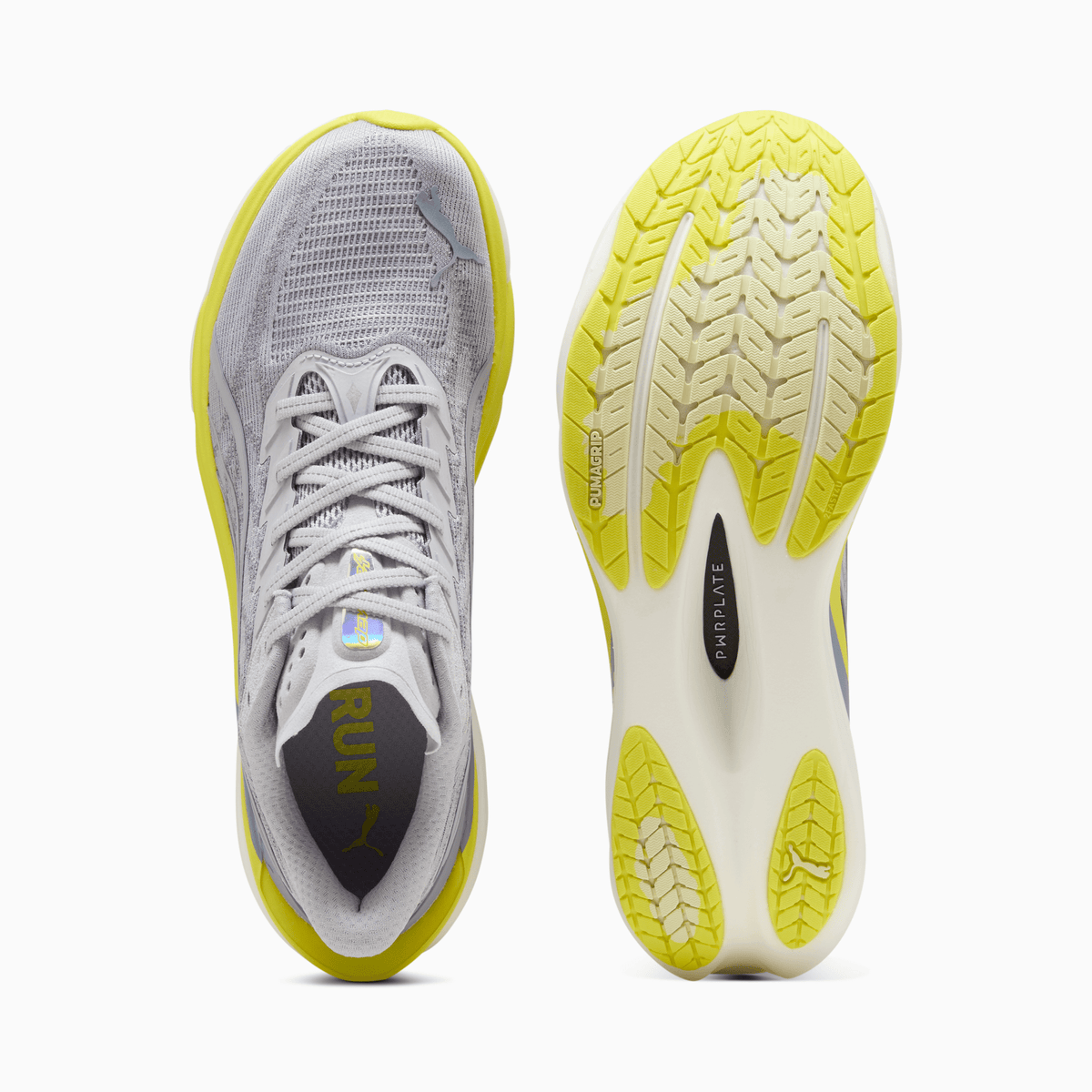 Men's - Puma Deviate Nitro 4 - Vibrant Silver/Lux Lime
