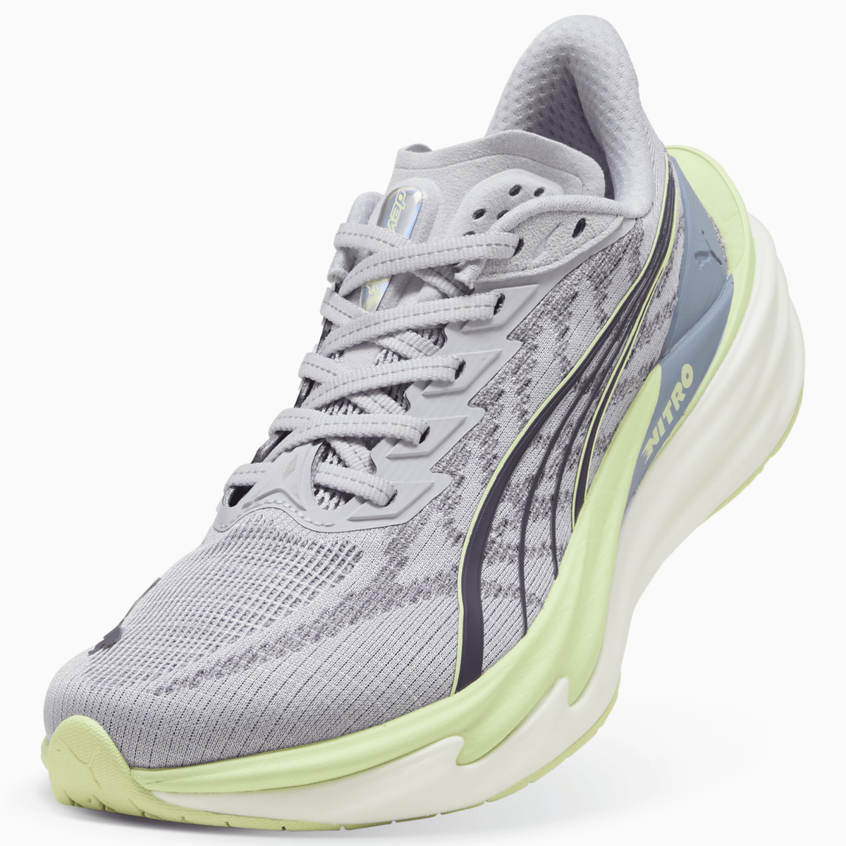 Women's - Puma Deviate Nitro 4 - Vibrant Silver/Apple Spritz