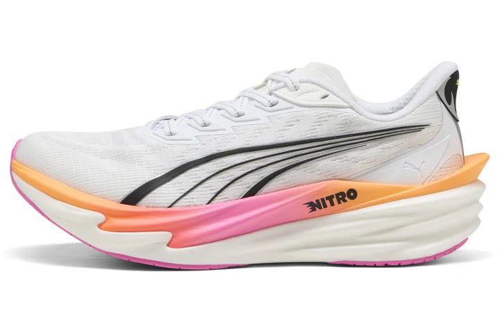 Women's - Puma Deviate Nitro 4 - Puma White/Poison Pink/Red