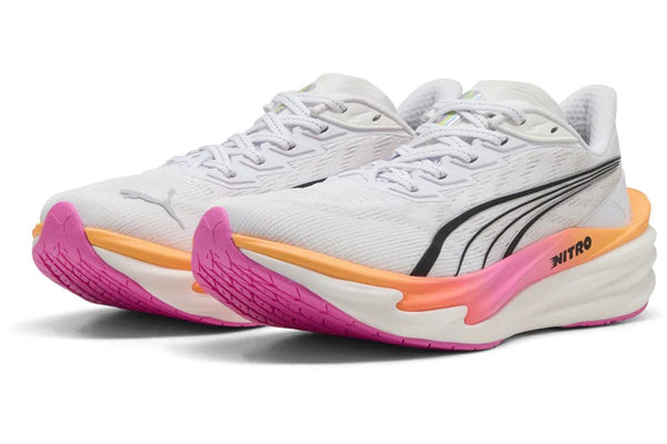 Women's - Puma Deviate Nitro 4 - Puma White/Poison Pink/Red