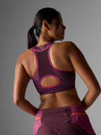 rabbit Women's Hydration Trail Bra Mauve Trails