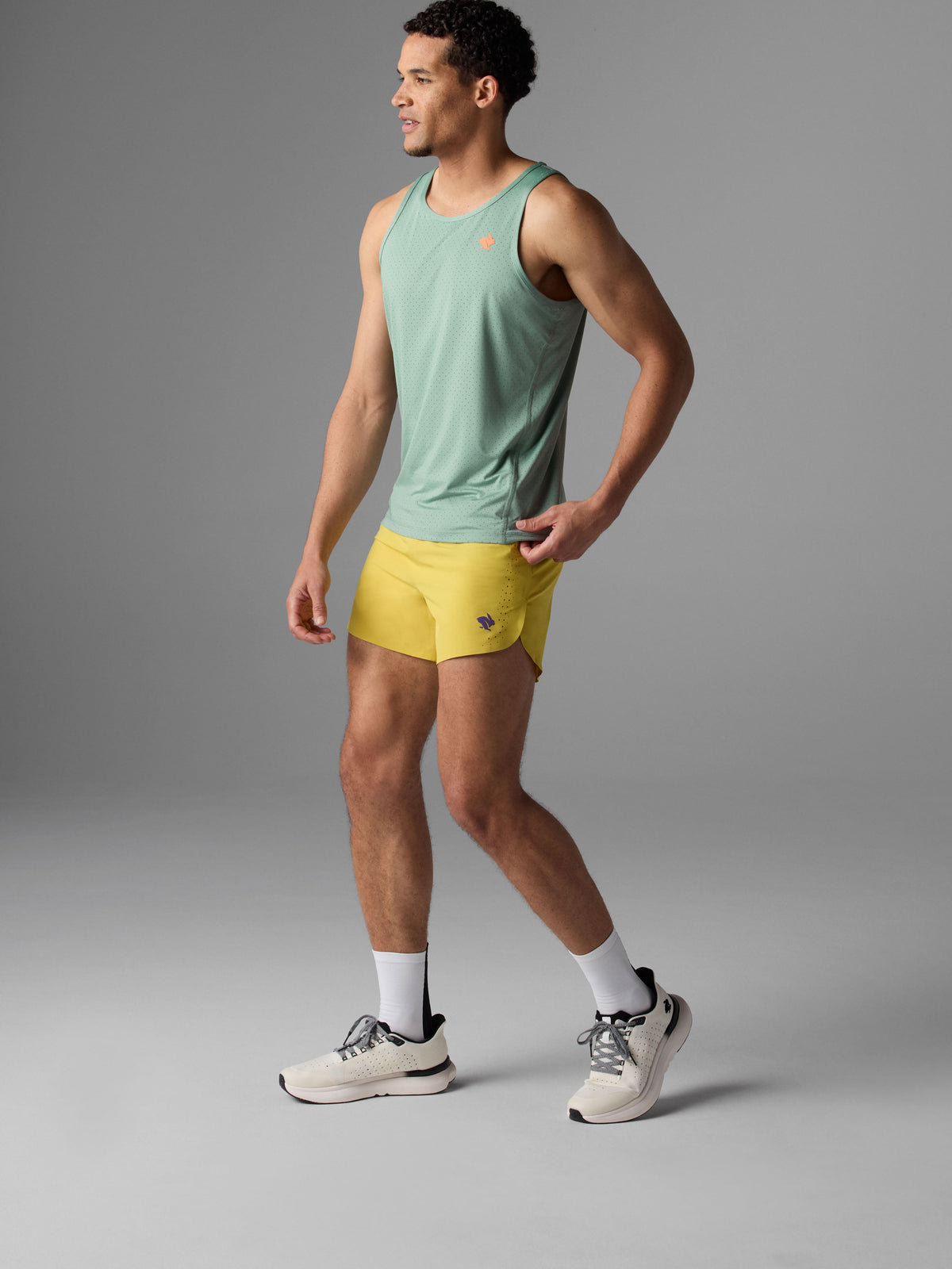 rabbit Men's Ice Perf Tank Iceberg Green