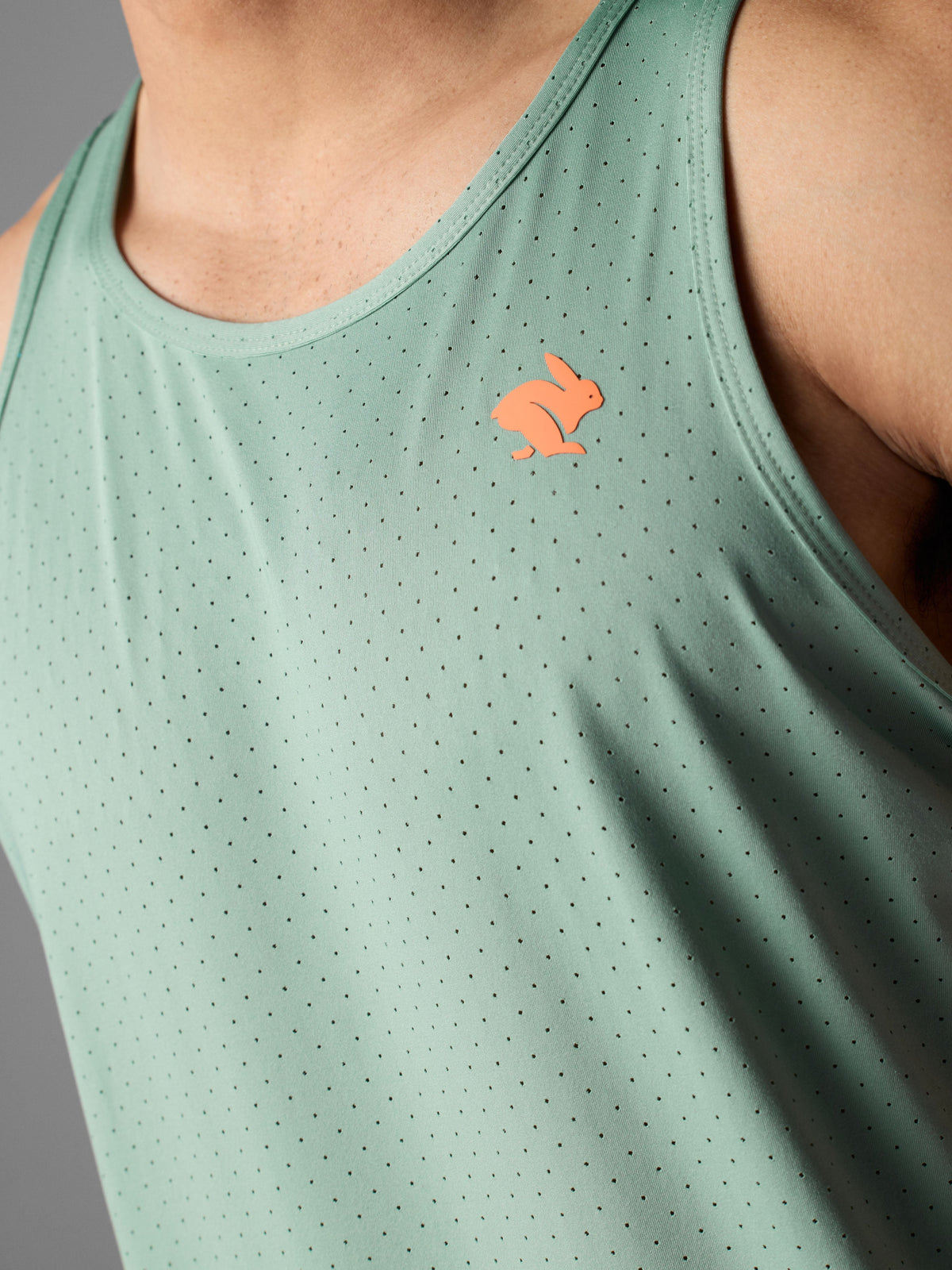 rabbit Men's Ice Perf Tank Iceberg Green