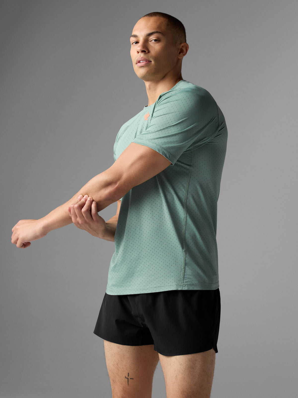 rabbit Men's Ice Perf Tee SS Iceberg Green