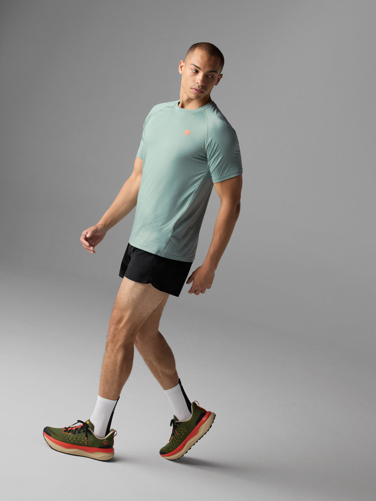 rabbit Men's Ice Perf Tee SS Iceberg Green