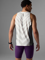 rabbit Men's Tempo Tank Gray Zebra