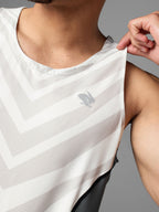 rabbit Men's Tempo Tank Gray Zebra
