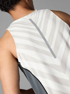 rabbit Men's Tempo Tank Gray Zebra