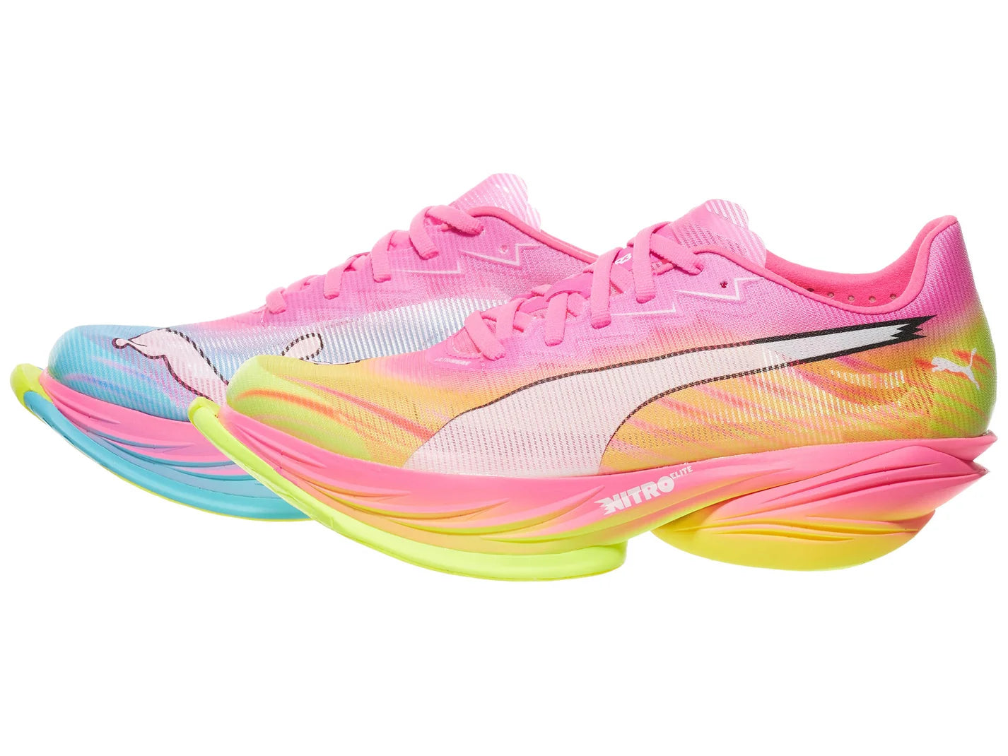 Women's - Puma Fast-R Nitro Elite 3 ST - Poison Pink/Puma White