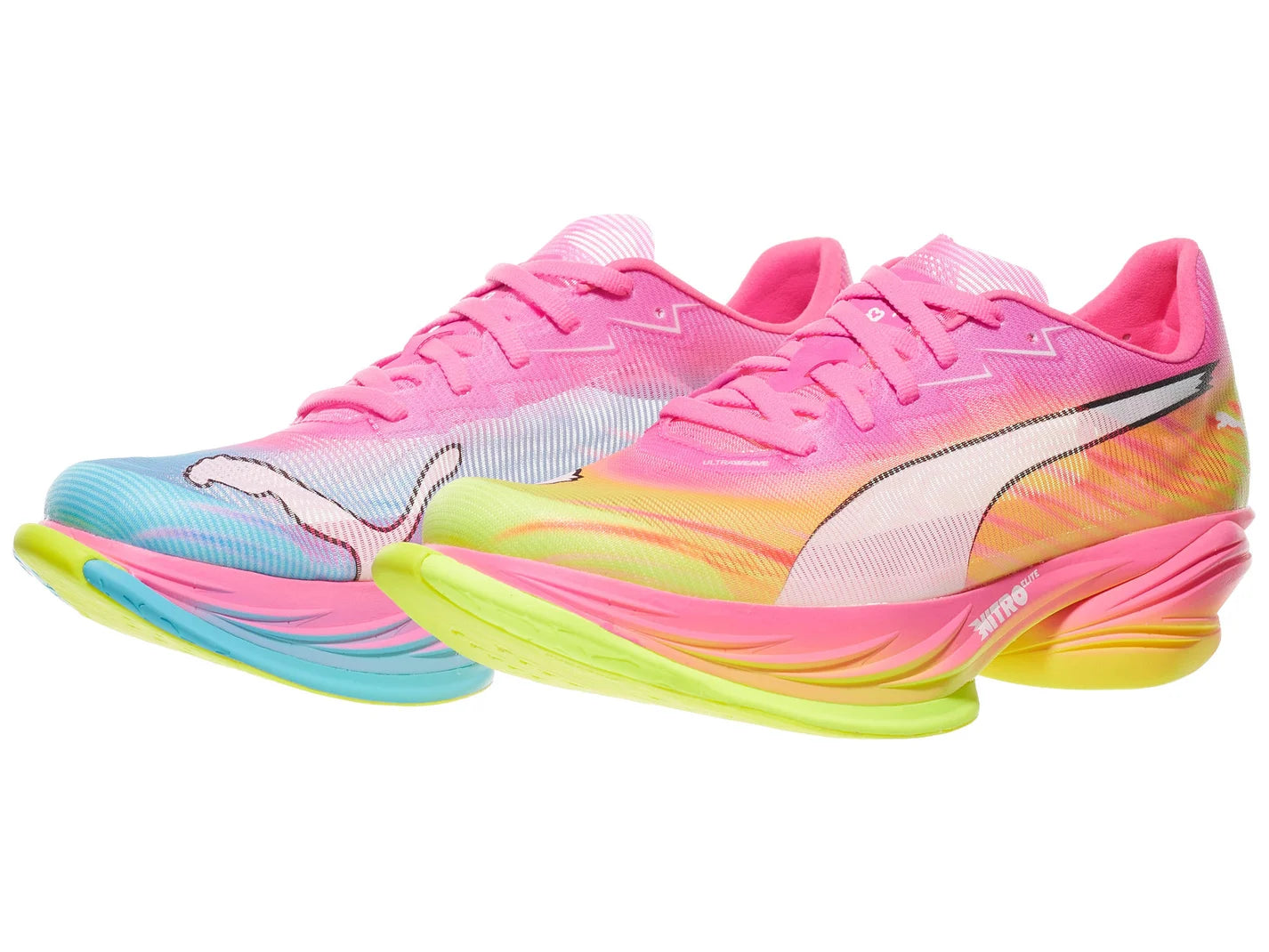 Women's - Puma Fast-R Nitro Elite 3 ST - Poison Pink/Puma White