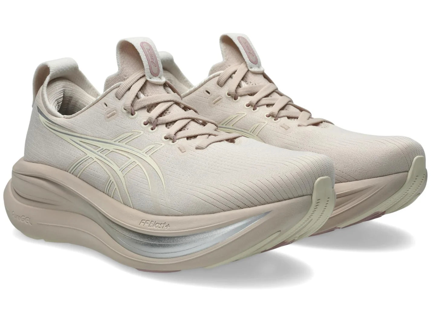 Women's - ASICS Gel Nimbus 28 - Mineral Beige/Cream