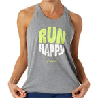 BROOKS - Distance Graphic Tank - Heather Ash