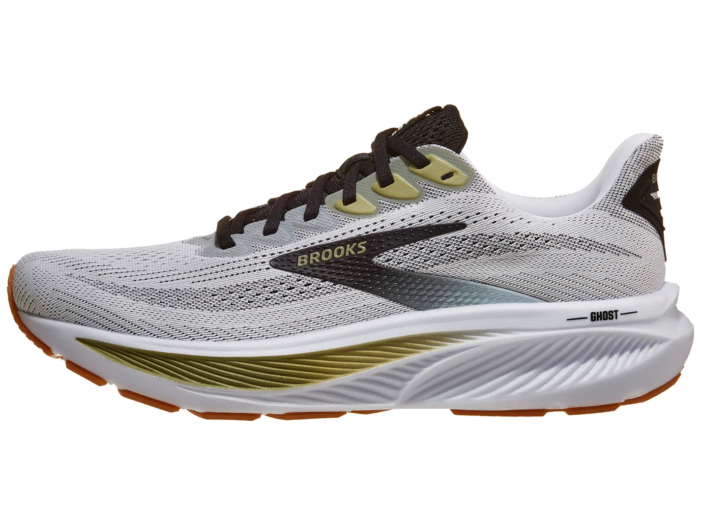 Men's - Brooks Ghost 17 - White/Black/Tea