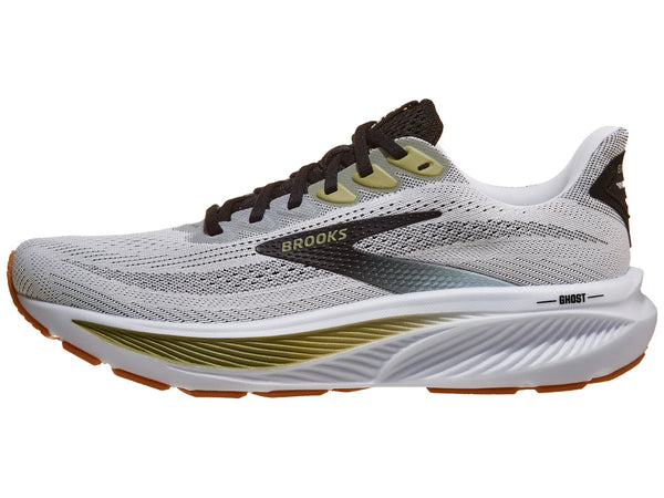 Men's - Brooks Ghost 17 - White/Black/Tea