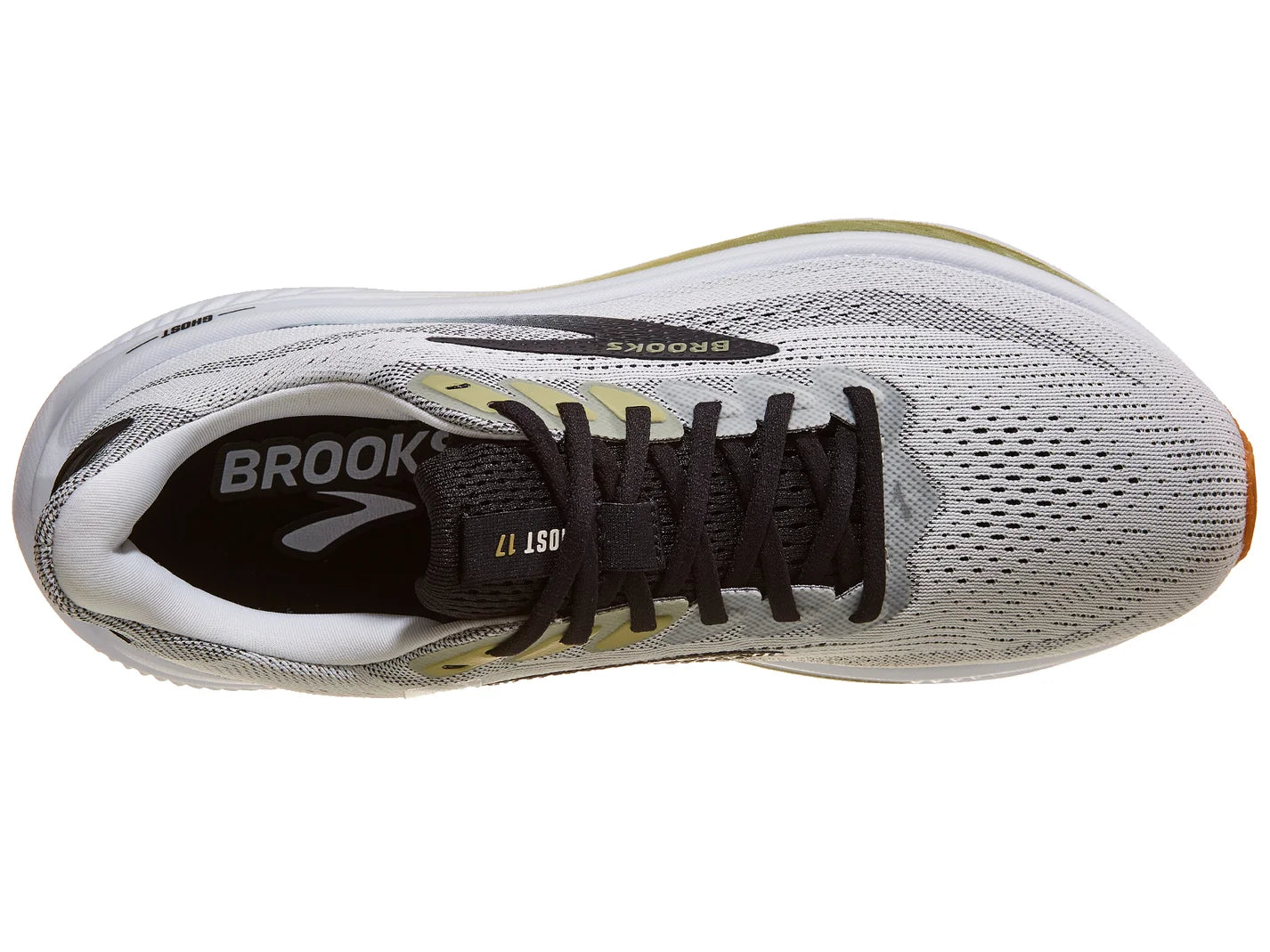 Men's - Brooks Ghost 17 - White/Black/Tea