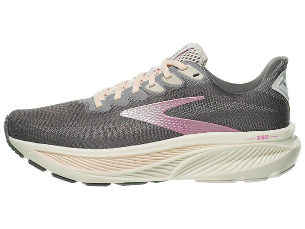 Women's - Brooks Ghost 17 - Poppy Seed/Pink/Bluewash