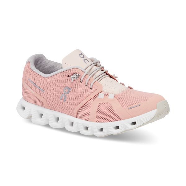 On Cloud 5 Womens Shoe- Rose/Shell