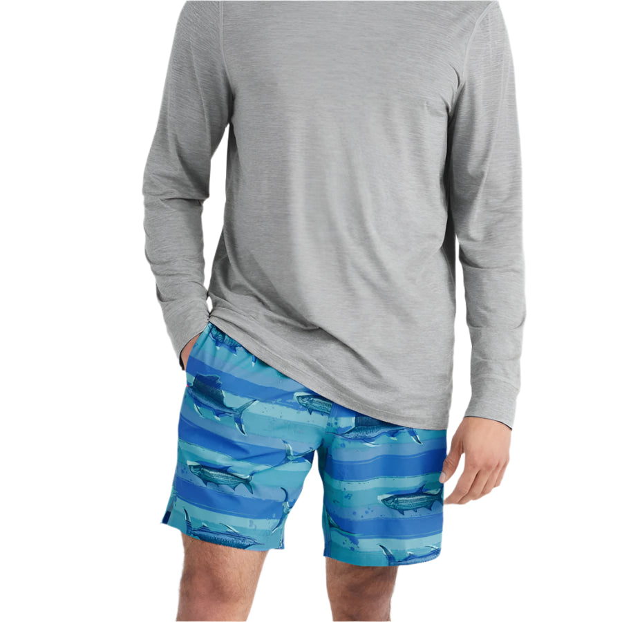 Men's - SAXX Oh Buoy 2N1 Volley 7" - Fish On/Blue Moon