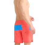 Men's - SAXX Oh Buoy CB 2N1 Volley 7" - Coral Red/Racer Blue