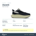 Veloci Ascent Black and Cream specs