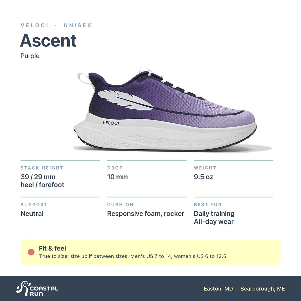 Veloci Ascent Purple specs